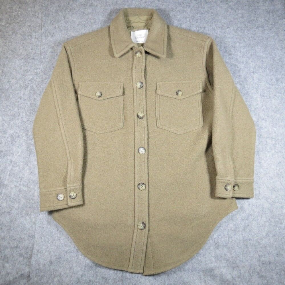 Wilfred Free Aritzia Womens The Ganna Shacket Shirt Jacket Merino Wool Size M